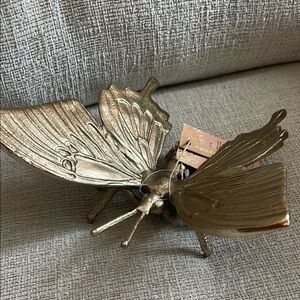 Gold Butterfly Decorative Accent Brass